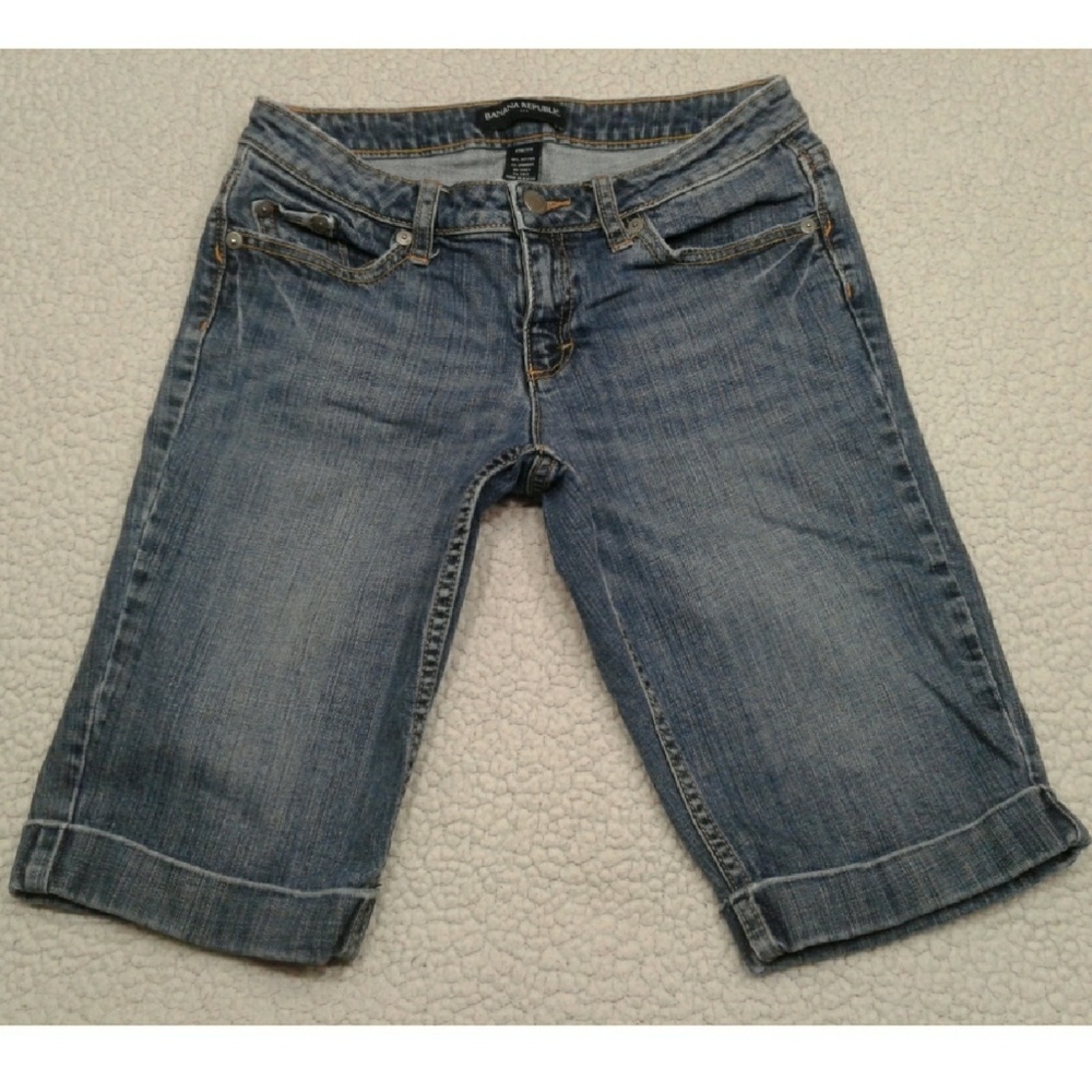 BANANA REPUBLIC Jeans blue shorts Long size 2